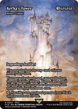 Kefka's Tower // Bolas's Citadel proxy card MTG Final Fantasy: Through the Ages