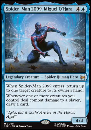 Spider-Man 2099, Miguel O'Hara proxy card MTG Marvel's Spider-Man Eternal