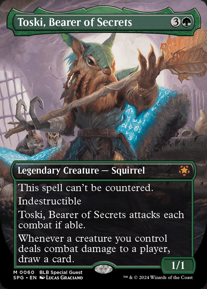 Toski, Bearer of Secrets MTG proxy card