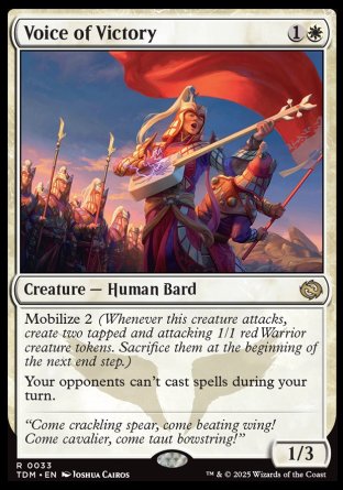 Voice of Victory proxy card MTG Tarkir: Dragonstorm