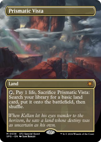 Prismatic Vista proxy card MTG Special Guests
