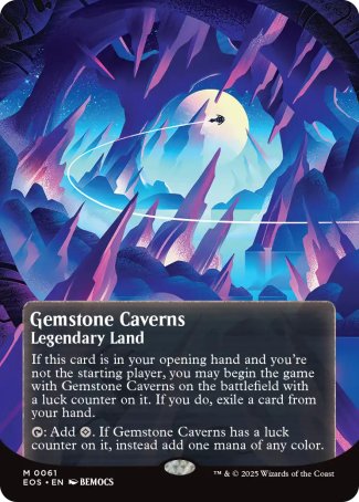 Gemstone Caverns proxy card MTG Edge of Eternities: Stellar Sights