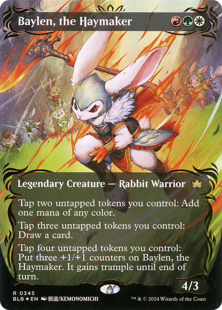 Baylen, the Haymaker MTG proxy card
