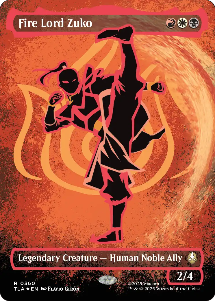 Fire Lord Zuko MTG proxy card