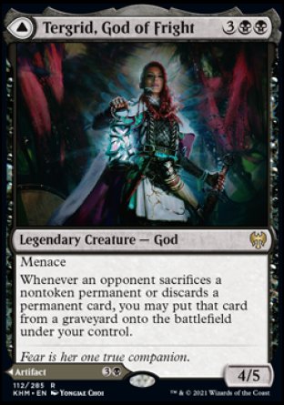 Tergrid, God of Fright // Tergrid's Lantern proxy card MTG Kaldheim