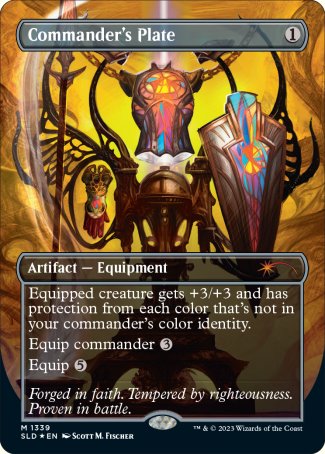 Commander's Plate proxy card MTG Secret Lair Drop