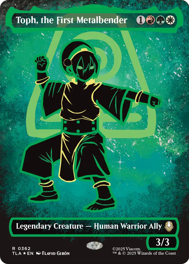 Toph, the First Metalbender MTG proxy card