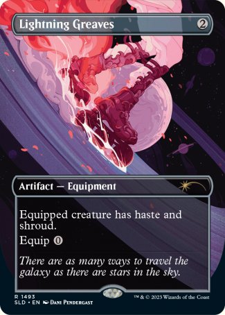 Lightning Greaves proxy card MTG Secret Lair Drop