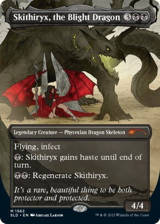 Skithiryx, the Blight Dragon proxy card MTG Secret Lair Drop