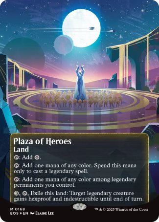 Plaza of Heroes proxy card MTG Edge of Eternities: Stellar Sights