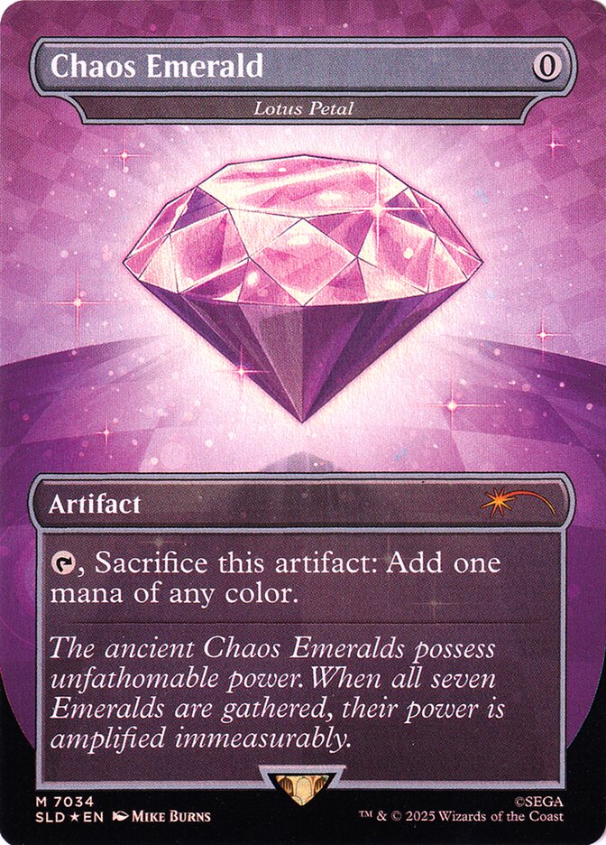 Lotus Petal “Chaos Emerald” MTG proxy card