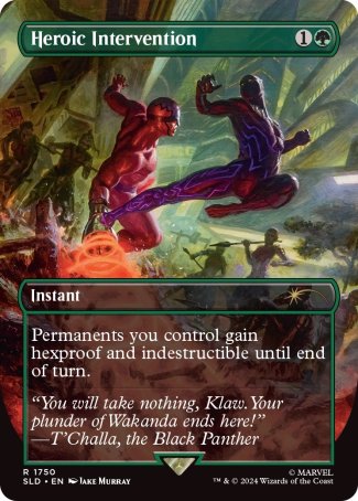 Heroic Intervention proxy card MTG Secret Lair Drop
