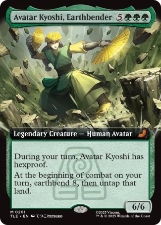 Avatar Kyoshi, Earthbender proxy card MTG Avatar: The Last Airbender Eternal