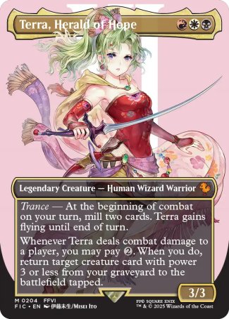 Terra, Herald of Hope proxy card MTG Final Fantasy Commander