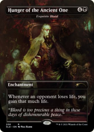 Hunger of the Ancient One // Exquisite Blood proxy card MTG Secret Lair Drop