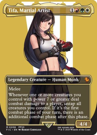 Tifa, Martial Artist proxy card MTG Final Fantasy Commander
