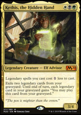 Kethis, the Hidden Hand proxy card MTG Core Set 2020