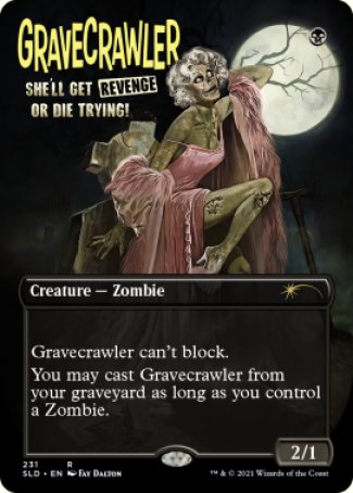 Gravecrawler proxy card MTG Secret Lair Drop