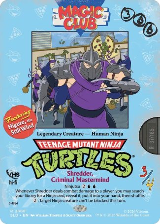 Shredder, Criminal Mastermind // Higure, the Still Wind proxy card MTG Secret Lair Drop