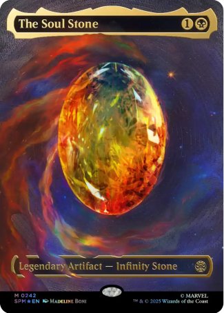 The Soul Stone proxy card MTG Marvel's Spider-Man