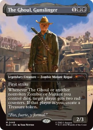 The Ghoul, Gunslinger proxy card MTG Secret Lair Drop