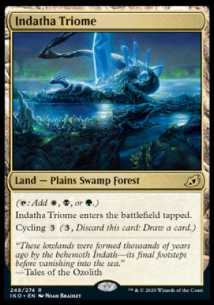 Indatha Triome proxy card MTG Ikoria: Lair of Behemoths