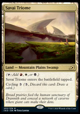 Savai Triome proxy card MTG Ikoria: Lair of Behemoths