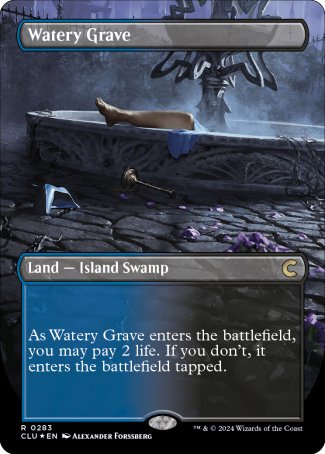 Watery Grave proxy card MTG Ravnica: Clue Edition