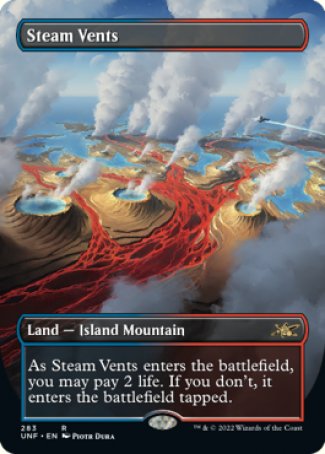 Steam Vents proxy card MTG Unfinity