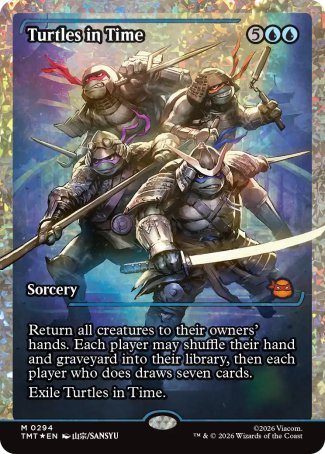 Turtles in Time proxy card MTG Teenage Mutant Ninja Turtles