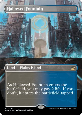Hallowed Fountain proxy card MTG Ravnica Remastered