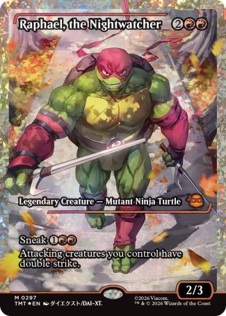 Raphael, the Nightwatcher proxy card MTG Teenage Mutant Ninja Turtles