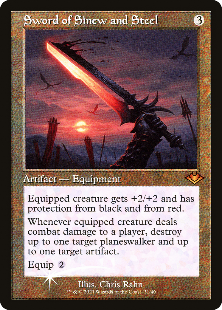 Sword of Sinew and Steel MTG proxy card