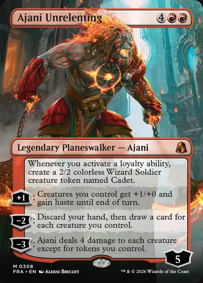 Ajani Unrelenting MTG proxy card