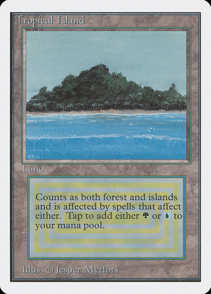 Tropical Island - Unlimited Edition – MTG Proxy Card