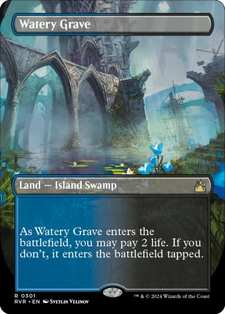 Watery Grave proxy card MTG Ravnica Remastered