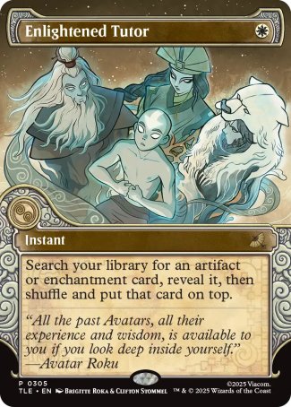 Enlightened Tutor proxy card MTG Avatar: The Last Airbender Eternal