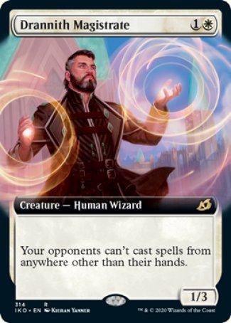 Drannith Magistrate proxy card MTG Ikoria: Lair of Behemoths