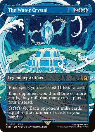 The Water Crystal proxy card MTG Final Fantasy