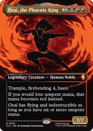 Ozai, the Phoenix King proxy card MTG Avatar: The Last Airbender