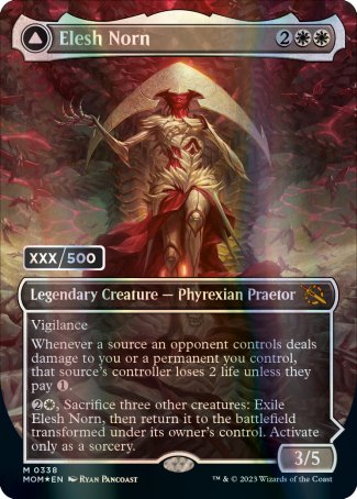 Elesh Norn // The Argent Etchings proxy card MTG March of the Machine