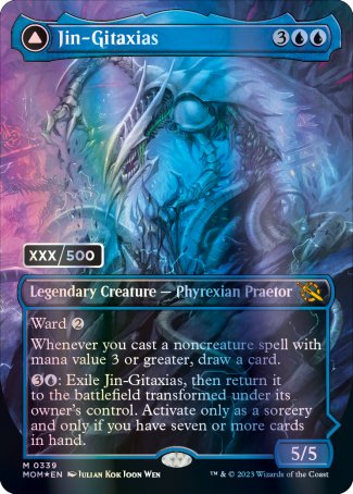 Jin-Gitaxias // The Great Synthesis proxy card MTG March of the Machine