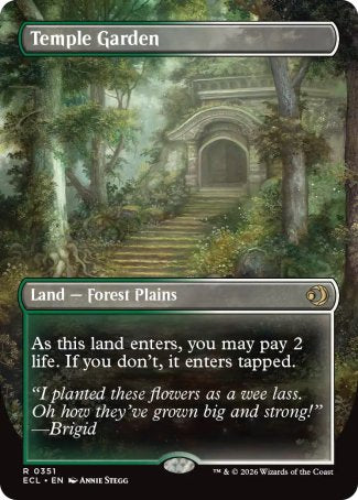 Temple Garden // Temple Garden proxy card MTG Lorwyn Eclipsed