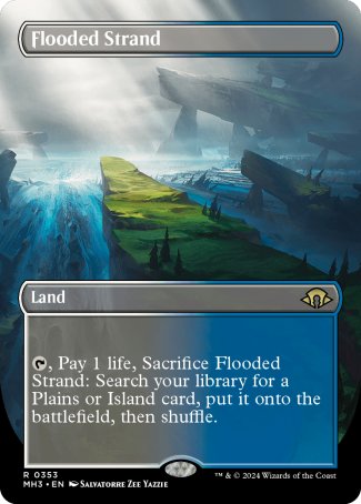 Flooded Strand proxy card MTG Modern Horizons 3