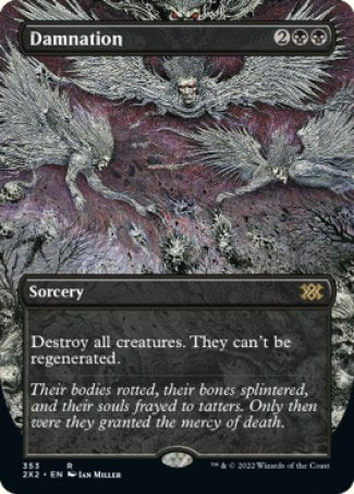 Damnation proxy card MTG Double Masters 2022