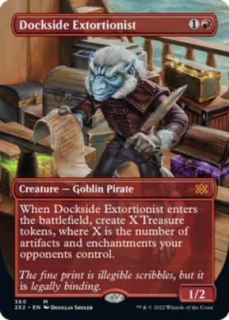Dockside Extortionist proxy card MTG Double Masters 2022