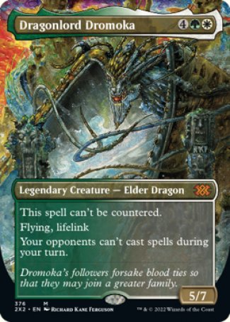 Dragonlord Dromoka proxy card MTG Double Masters 2022