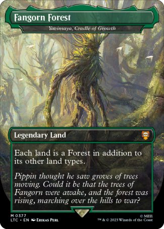 Fangorn Forest // Yavimaya, Cradle of Growth proxy card MTG Tales of Middle-earth Commander
