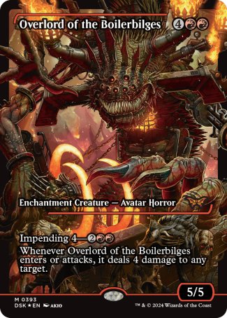Overlord of the Boilerbilges proxy card MTG Duskmourn: House of Horror