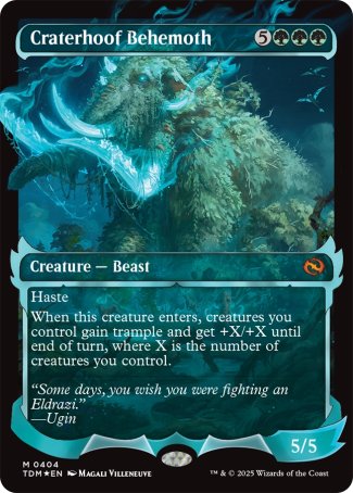 Craterhoof Behemoth proxy card MTG Tarkir: Dragonstorm